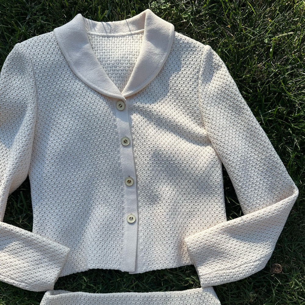 St. John Reworked Mini Skirt and Blazer - Picture 2 of 5